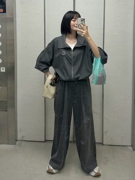 「アイテム（ブルゾン）」を使った、maiさん（レディース・153cm）の秋コーディネート