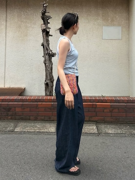 「アイテム（セットアップ）」を使った、maiさん（レディース・153cm）の夏コーディネート
