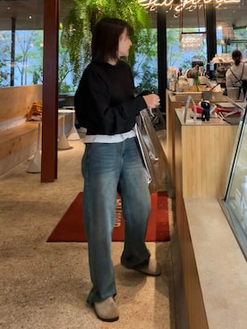 「アイテム（サンダル）」を使った、maiさん（レディース・153cm）の秋コーディネート