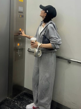 「アイテム（ヘッドフォン/イヤホン）」を使った、maiさん（レディース・153cm）の秋コーディネート