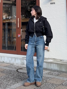 「アイテム（バッグ）」を使った、maiさん（レディース・153cm）の春コーディネート