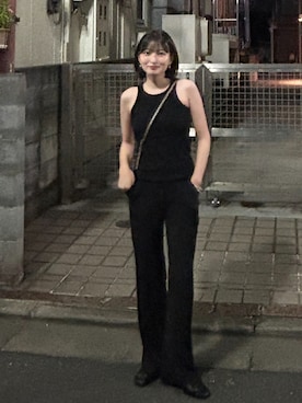 「アイテム（タンクトップ）」を使った、maiさん（レディース・153cm）の秋コーディネート
