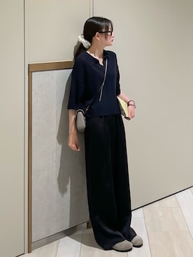 「BIRKENSTOCK（ビルケンシュトック）のBIRKENSTOCK/ビルケンシュトック レディース Boston LEVE ボストン スエード サンダル コンフォート 細身シルエット幅 60463/1024740/1027067/1027119/1027460（サンダル、ベージュ系）」を使った、maiさん（レディース・153cm）の夏コーディネート