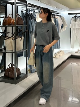 「アイテム（Tシャツ/カットソー）」を使った、maiさん（レディース・153cm）の夏コーディネート