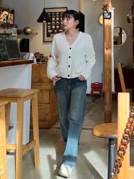 「アイテム（ピアス（両耳用））」を使った、maiさん（レディース・153cm）の秋コーディネート