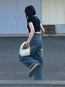 「アイテム（ブレスレット）」を使った、maiさん（レディース・153cm）の夏コーディネート