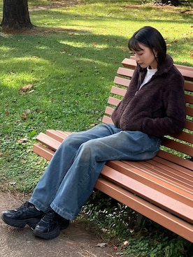 「アイテム（ピアス（両耳用））」を使った、maiさん（レディース・153cm）の秋コーディネート