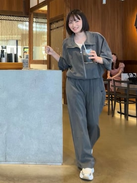 「アイテム（ブルゾン）」を使った、maiさん（レディース・153cm）の秋コーディネート