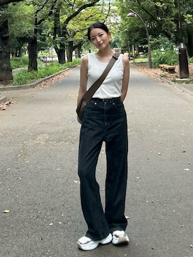「アイテム（バッグ）」を使った、maiさん（レディース・153cm）の夏コーディネート