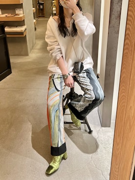 「WANDERUNG（ワンデルング）のアイテム」を使った、たなかまいさん（レディース・169cm）の冬コーディネート