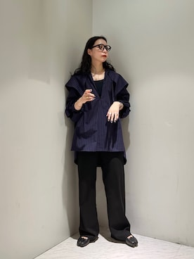 「iI（アイ）のアイテム」を使った、たなかまいさん（レディース・169cm）の冬コーディネート