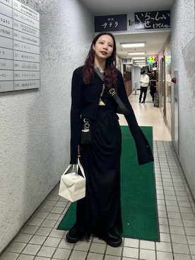 「ENFOLD（エンフォルド）のアイテム」を使った、たなかまいさん（レディース・169cm）の秋コーディネート