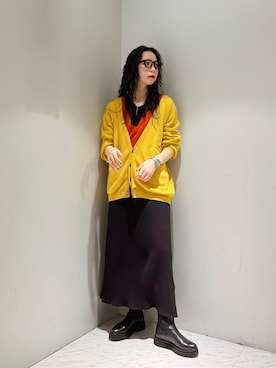 「iI（アイ）のアイテム」を使った、たなかまいさん（レディース・169cm）の冬コーディネート