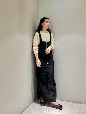 「アイテム（バレエシューズ）」を使った、たなかまいさん（レディース・169cm）の春コーディネート