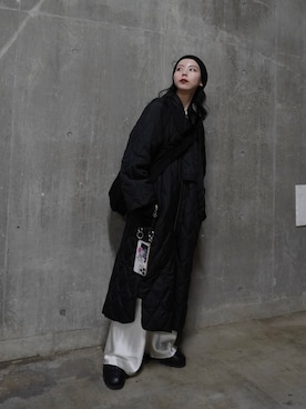 「冬服コーデ」｜「アイテム（その他アウター）」を使った、たなかまいさん（レディース・169cm）の冬コーディネート