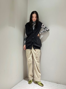 「WANDERUNG（ワンデルング）のアイテム」を使った、たなかまいさん（レディース・169cm）の冬コーディネート