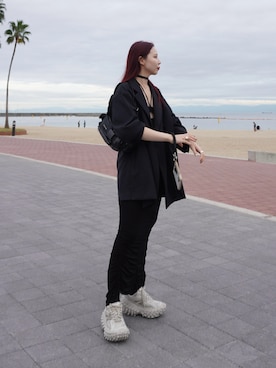 「アイテム（その他トップス）」を使った、たなかまいさん（レディース・169cm）の秋コーディネート