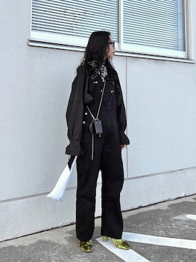 「WANDERUNG（ワンデルング）のアイテム」を使った、たなかまいさん（レディース・169cm）の冬コーディネート