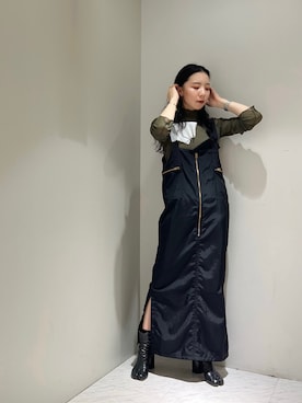 「Maison Margiela（メゾンマルジェラ）のMaison Margiela 「タビ」ブーツ（ブーツ）」を使った、たなかまいさん（レディース・169cm）の春コーディネート