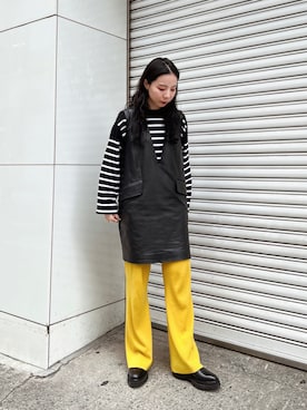「MM6 Maison Margiela（ｴﾑｴﾑｼｯｸｽ ﾒｿﾞﾝ ﾏﾙｼﾞｪﾗ）のアイテム（ワンピース/ドレス）」を使った、たなかまいさん（レディース・169cm）の冬コーディネート
