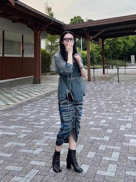 「iI（アイ）のアイテム」を使った、たなかまいさん（レディース・169cm）の夏コーディネート