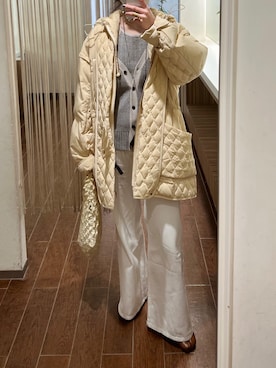 「JUN MIKAMI（ジュンミカミ）のアイテム」を使った、たなかまいさん（レディース・169cm）の冬コーディネート