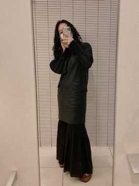 「MM6 Maison Margiela（ｴﾑｴﾑｼｯｸｽ ﾒｿﾞﾝ ﾏﾙｼﾞｪﾗ）のアイテム（ワンピース/ドレス）」を使った、たなかまいさん（レディース・169cm）の秋コーディネート