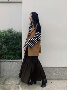 たなかまいさん(レディース・169cm)の秋コーディネート