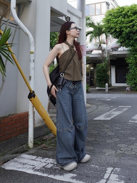「アイテム（その他トップス）」を使った、たなかまいさん（レディース・169cm）の夏コーディネート