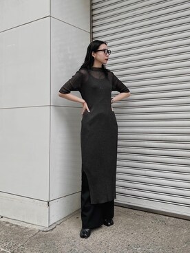 「TAN（タン）のアイテム（ワンピース/ドレス）」を使った、たなかまいさん（レディース・169cm）の春コーディネート