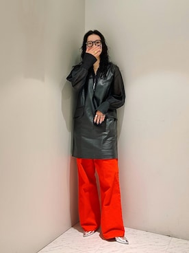 「MM6 Maison Margiela（ｴﾑｴﾑｼｯｸｽ ﾒｿﾞﾝ ﾏﾙｼﾞｪﾗ）のアイテム（ワンピース/ドレス）」を使った、たなかまいさん（レディース・169cm）の秋コーディネート