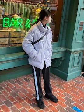 「Nuggets（ナゲッツ）のアイテム」を使った、Akariiiさん（レディース・162cm）の冬コーディネート