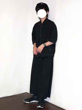 「袴パンツ」｜「アイテム（その他アウター）」を使った、トッティさん（メンズ・163cm）の夏コーディネート