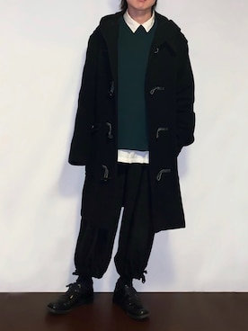 「アイテム（ダッフルコート）」を使った、トッティさん（メンズ・163cm・20代）の冬コーディネート
