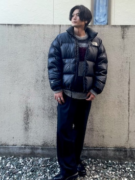 「northface」｜「アイテム（ダウンジャケット/コート）」を使った、RYOTAさん（メンズ・171cm）の冬コーディネート