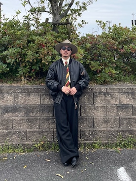 「soerte（ソエルテ）のCow leather western long boots / カウレザーウエスタンロングブーツ（ブーツ、ブラック系）」を使った、qsssy さん（メンズ・160cm）の春コーディネート