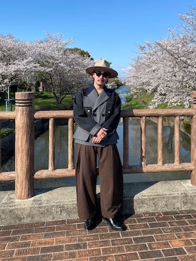 「Sacai（サカイ）のアイテム」を使った、qsssy さん（メンズ・160cm）の春コーディネート