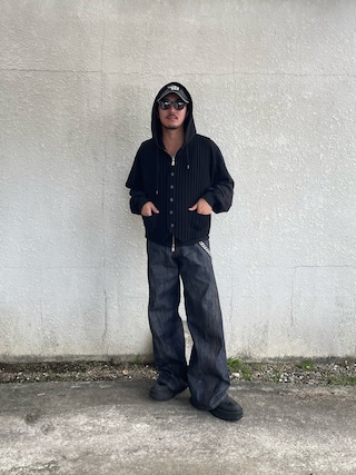 「MAISON SPECIAL(メゾンスペシャル)の《UNISEX》【MAISON SPECIAL for 久遠】Prime-Over Raglan Sleeves Cropped Hoodie/久遠別注プライムオーバーラグランスリーブパーカー 【MAISON SPECIAL/メゾンスペシャル】(パーカー)」を使った、qsssy さん(メンズ・160cm)の秋コーディネート