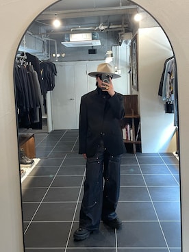 「Grosgrain（グログラン）のアイテム（ジャケット/アウター、ブラック系）」を使った、qsssy さん（メンズ・160cm）の春コーディネート