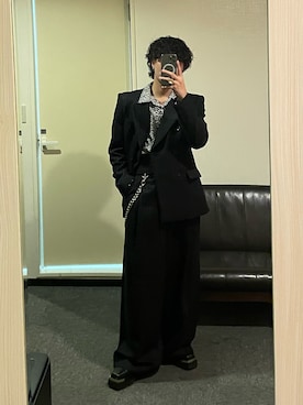 「アイテム（テーラードジャケット）」を使った、qsssy さん（メンズ・160cm）の秋コーディネート