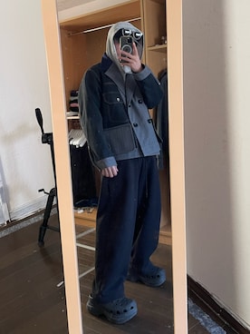 「Sacai（サカイ）のアイテム」を使った、qsssy さん（メンズ・160cm）の春コーディネート