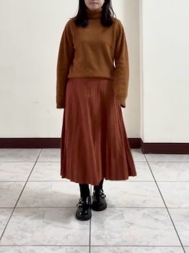 「AIR SPACE（エアースペース）のアイテム」を使った、Sophiaさん（レディース・149cm）の冬コーディネート