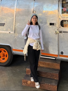 「アイテム（帽子）」を使った、Sophiaさん（レディース・149cm）の冬コーディネート