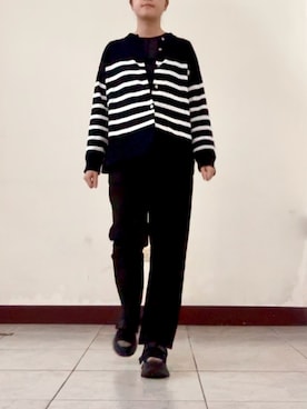 「JEANASIS（ジーナシス）のアイテム（サンダル）」を使った、Sophiaさん（レディース・149cm）の秋コーディネート