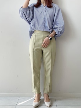 「タックイン」｜fifthスタッフさん（レディース・150cm）の春コーディネート