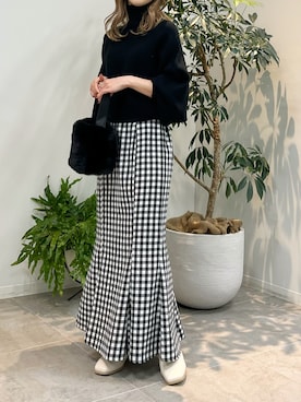 「fifth（フィフス）のアイテム」を使った、fifthスタッフさん（レディース・150cm）の秋コーディネート