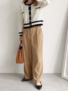 「fifth（フィフス）のアイテム（パンツ）」を使った、fifthスタッフさん（レディース・150cm）の秋コーディネート