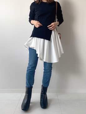 fifthスタッフさん(レディース・150cm)の秋コーディネート
