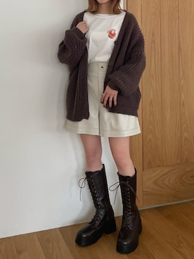 「fifth calin（フィフスカラン）のアイテム」を使った、fifthスタッフさん（レディース・150cm）の春コーディネート