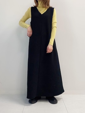 「fifth（フィフス）のアイテム（ワンピース/ドレス）」を使った、fifthスタッフさん（レディース・150cm）の冬コーディネート